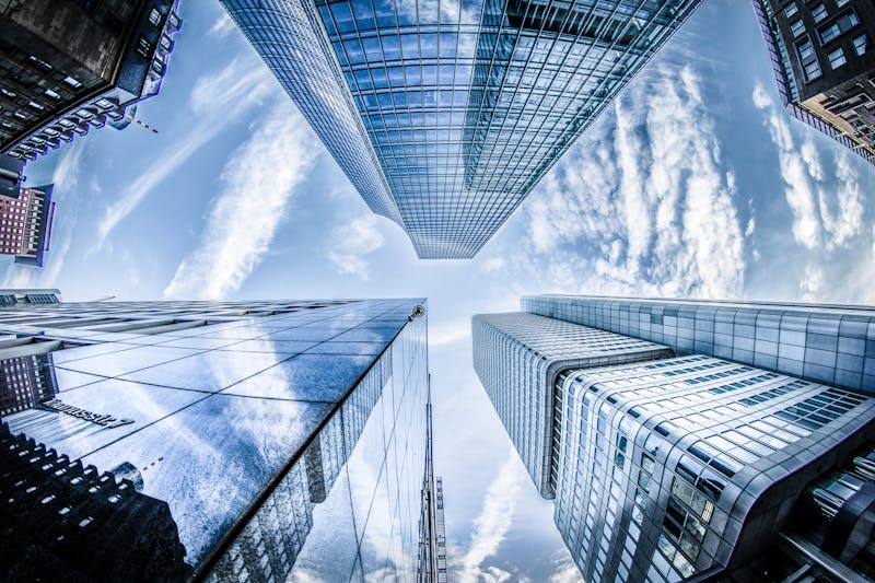 Modern skyscrapers